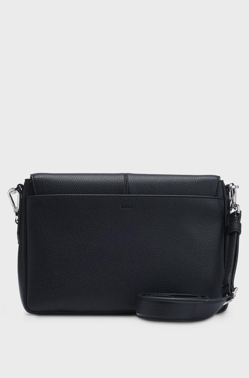 Hugo Boss Bolso de piel sintética granulada con monograma Double B Rebajas baratas
