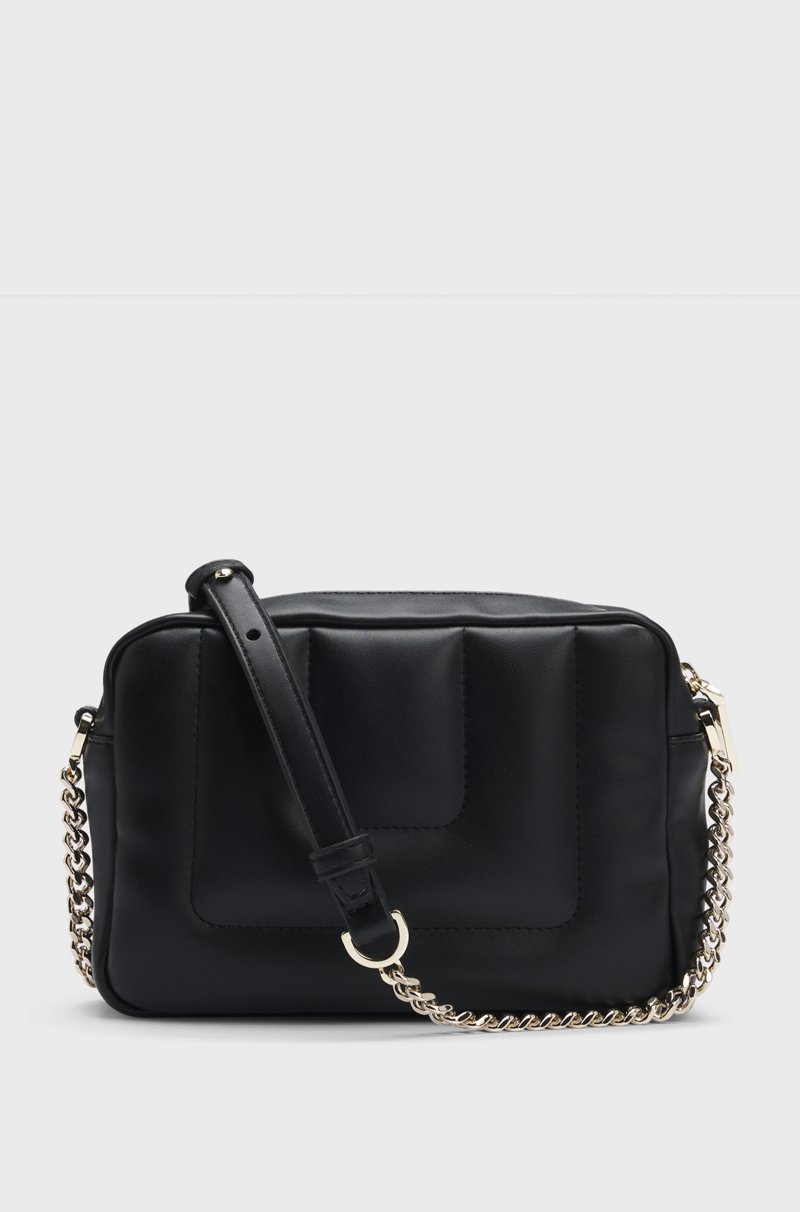 Hugo Boss Bolso cruzado guateado con monograma Double B metálico Los más vendidos