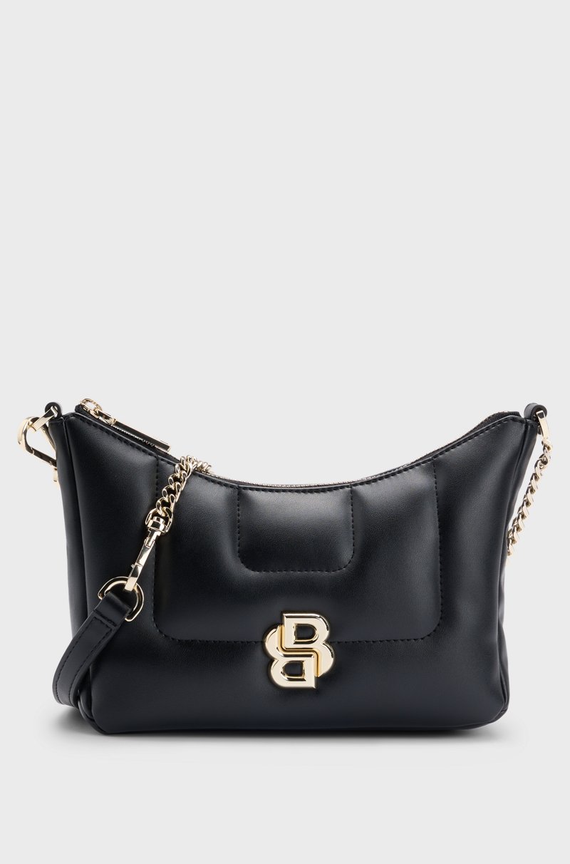 Hugo Boss Bolso hobo guateado con monograma Double B Tienda