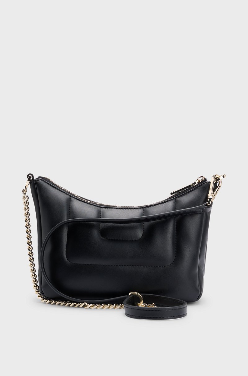 Hugo Boss Bolso hobo guateado con monograma Double B Tienda
