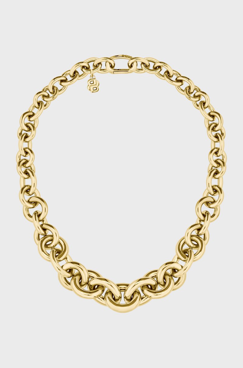 Hugo Boss Collar dorado con eslabones ovalados y circulares Mejor oferta