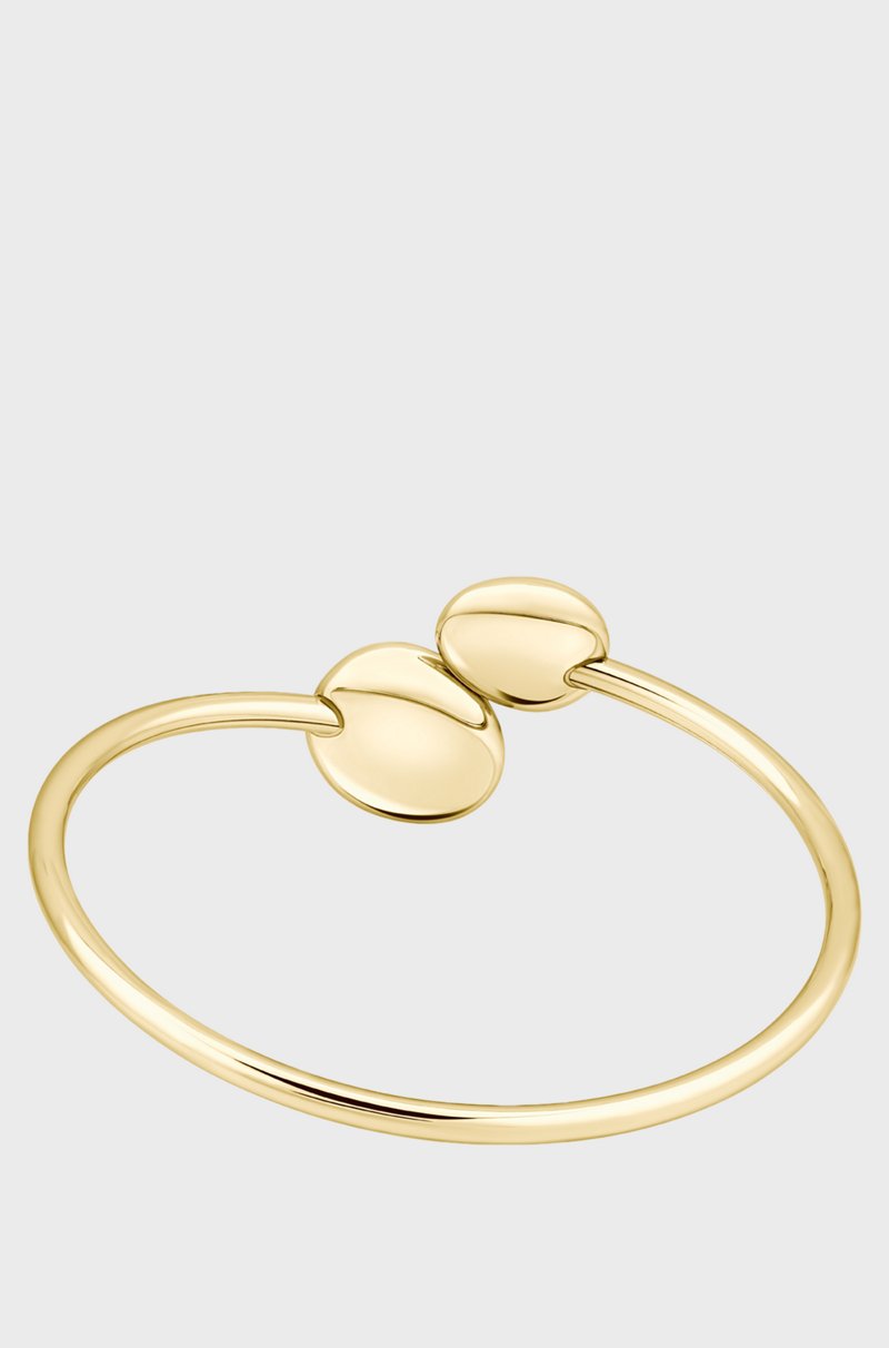 Hugo Boss Brazalete dorado con detalles de estilo guijarro Rebajas online