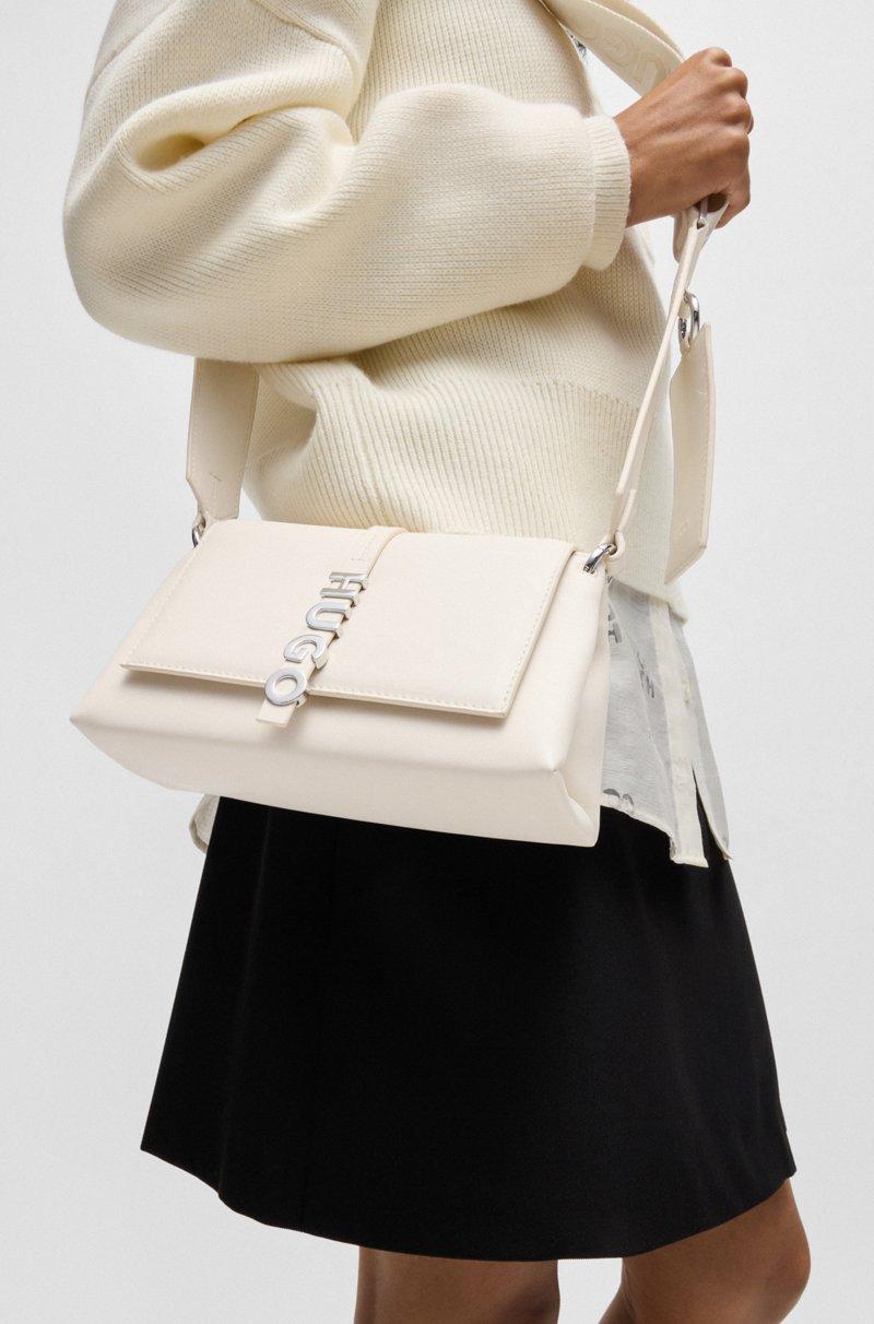 Hugo Boss Bolso de bandolera de piel sintética con cierre de logo metálico Envío gratis