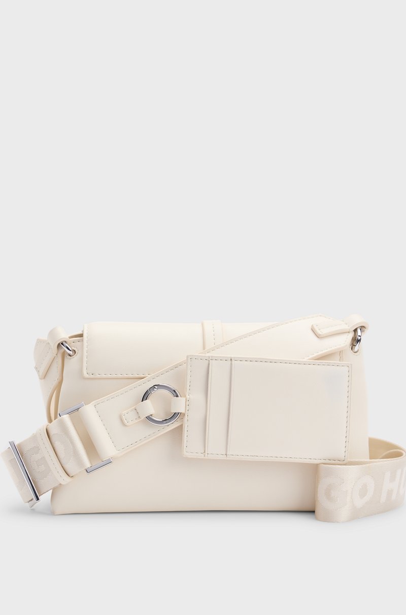 Hugo Boss Bolso de bandolera de piel sintética con cierre de logo metálico Envío gratis