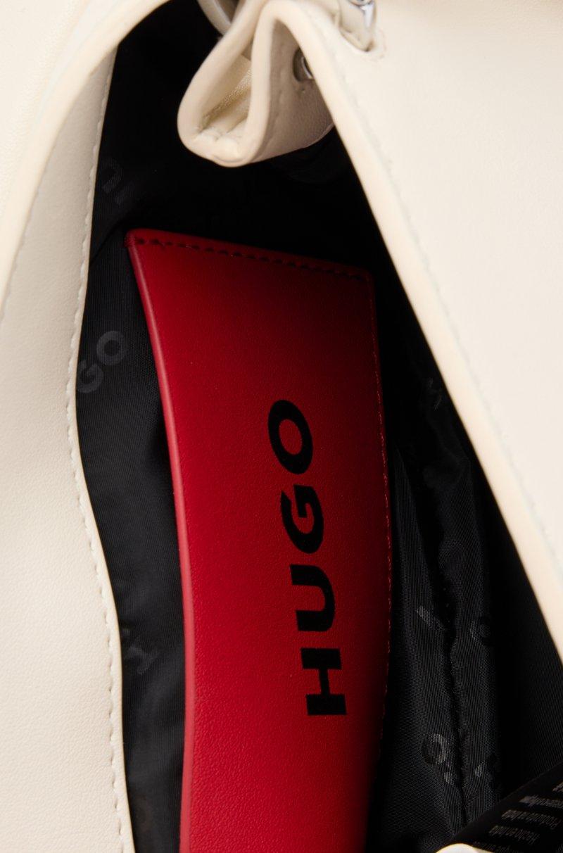 Hugo Boss Bolso de bandolera de piel sintética con cierre de logo metálico Envío gratis