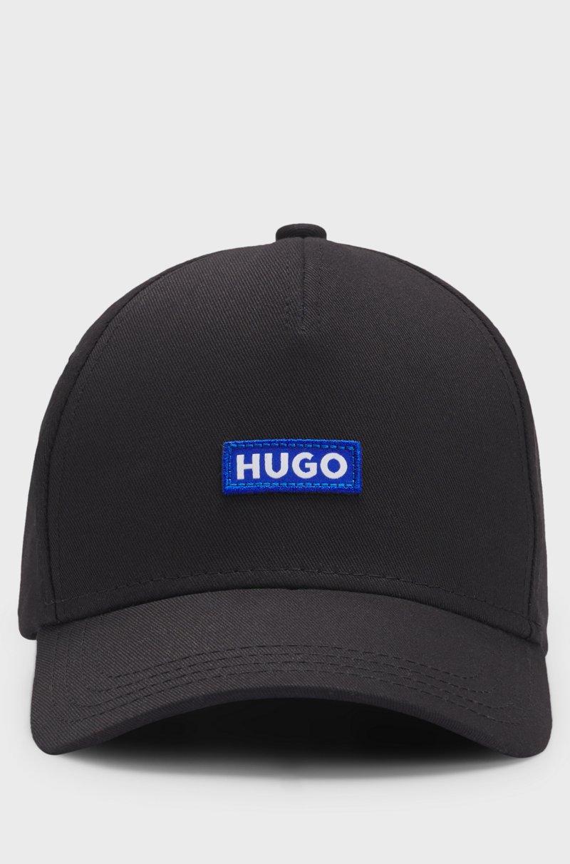 Hugo Boss Gorra de sarga de algodón con parche de logo azul Últimos 3 días