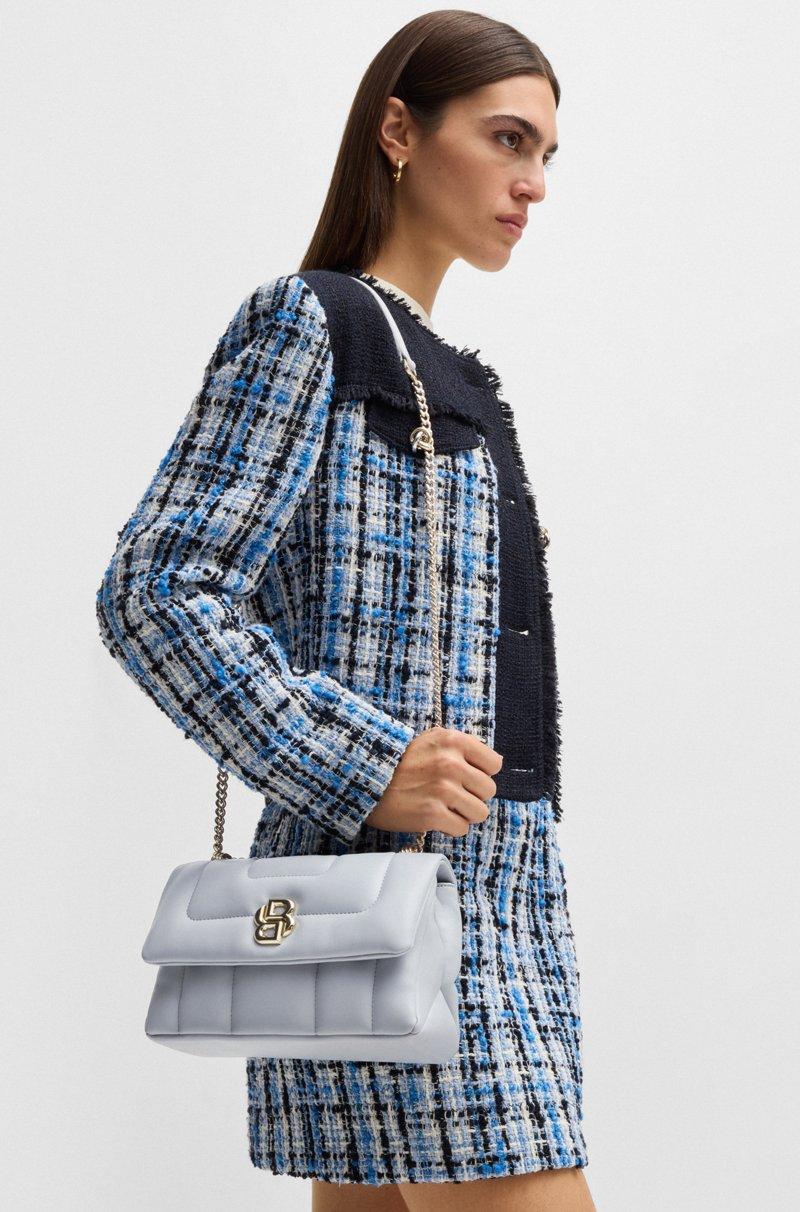 Hugo Boss Bolso bandolera guateado con monograma Double B metálico Precio de fábrica