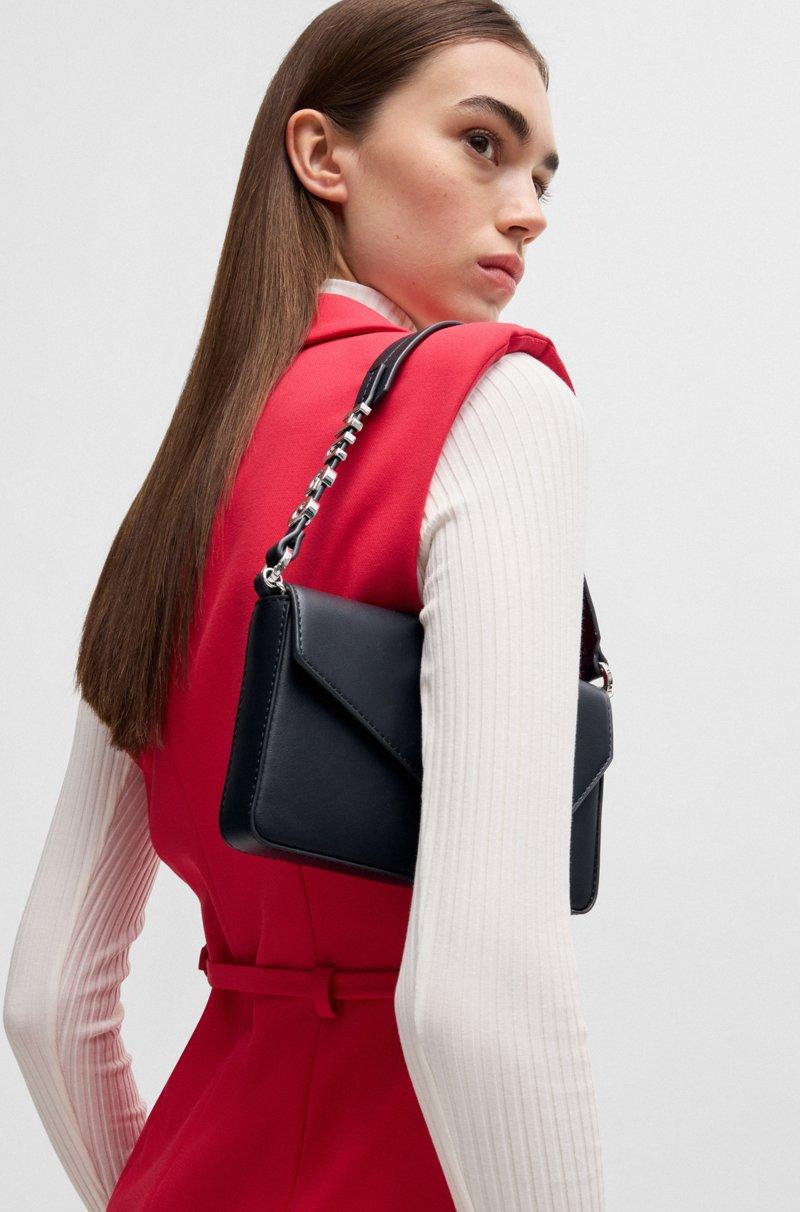 Hugo Boss Bolso de mano de piel sintética con logo en el asa Promoción por tiempo limitado