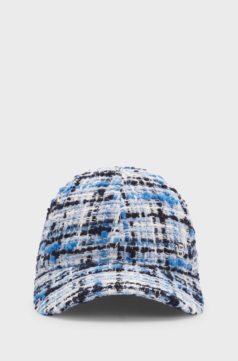 Hugo Boss Gorra de tweed multicolor con monograma Double B Limitado a 3 días