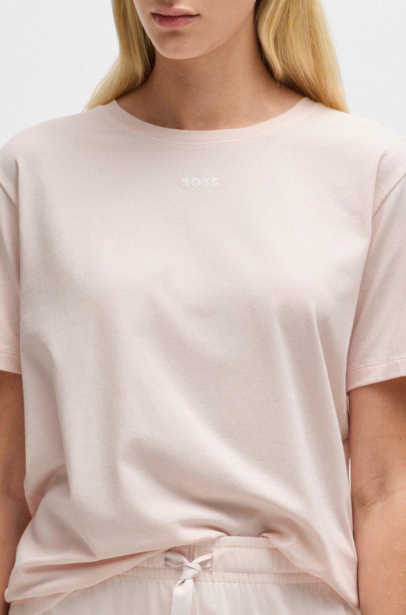 Hugo Boss Camiseta de pijama en punto de algodón elástico con logo estampado Precios de Black Friday
