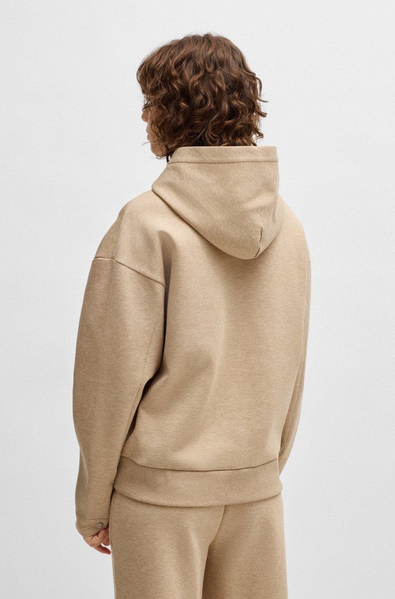 Hugo Boss Sudadera con capucha de algodón con monograma Double B Descuento por venta flash