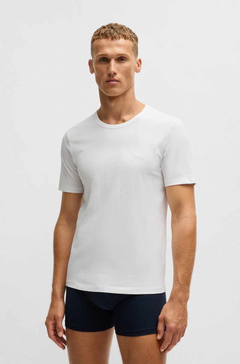 Hugo Boss Paquete de 3 camisetas interiores con logos bordados Rebajas