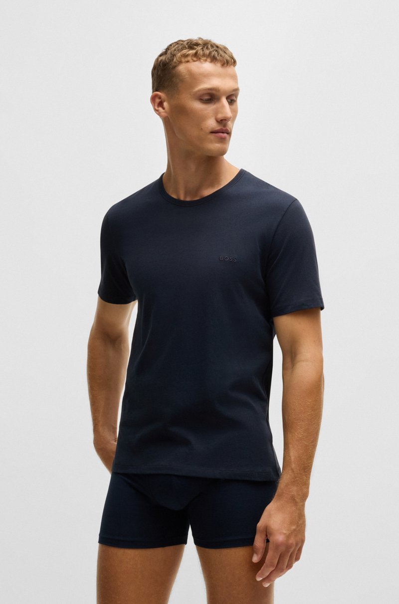 Hugo Boss Paquete de 3 camisetas interiores con logos bordados Rebajas