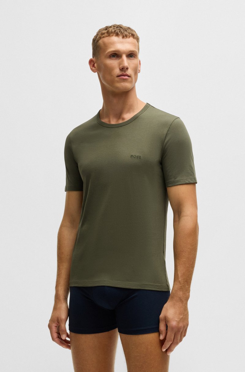 Hugo Boss Paquete de 3 camisetas interiores con logos bordados Rebajas