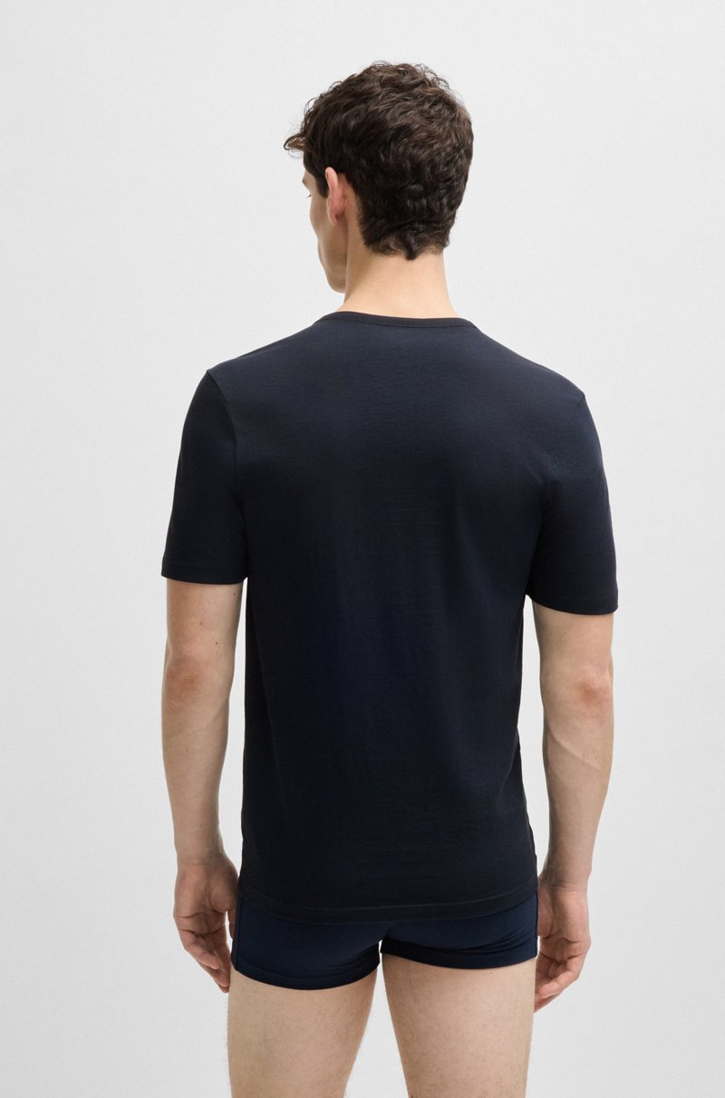 Hugo Boss Paquete de tres camisetas de algodón con logo bordado Los más vendidos