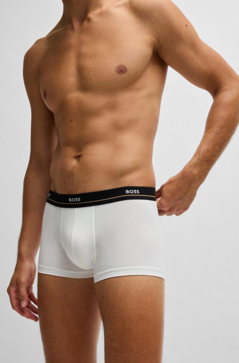Hugo Boss Paquete de cinco calzoncillos de algodón elástico con logos en la cintura Tienda