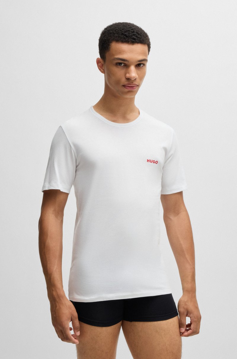 Hugo Boss Paquete de tres camisetas interiores de punto de algodón Rebajas top