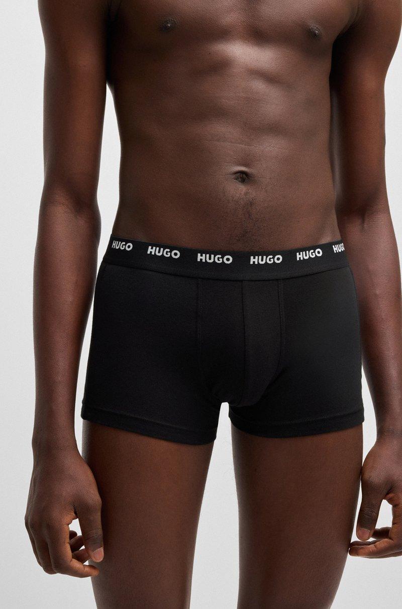 Hugo Boss Paquete de cinco calzoncillos de algodón elástico con logos en la cintura Envío gratis