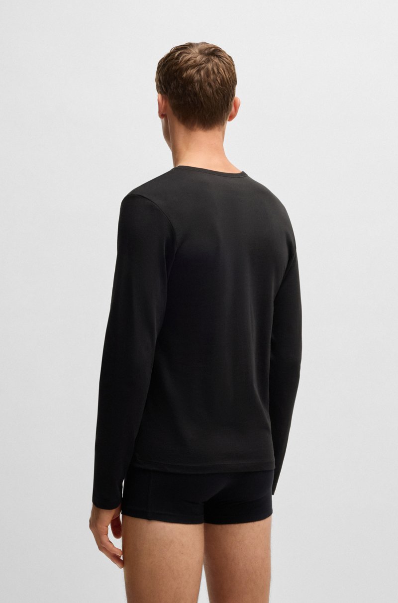 Hugo Boss Paquete de tres camisetas interiores de algodón con logos Oferta especial