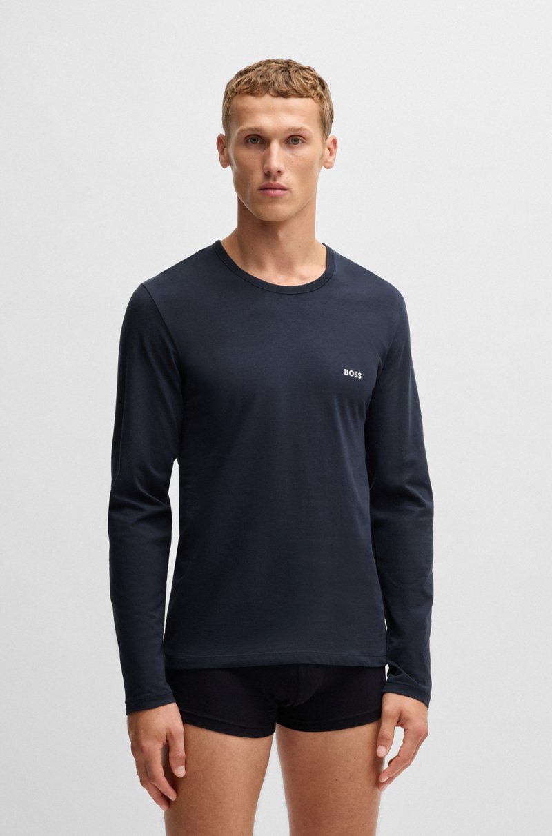 Hugo Boss Paquete de tres camisetas interiores de algodón con logos Oferta especial