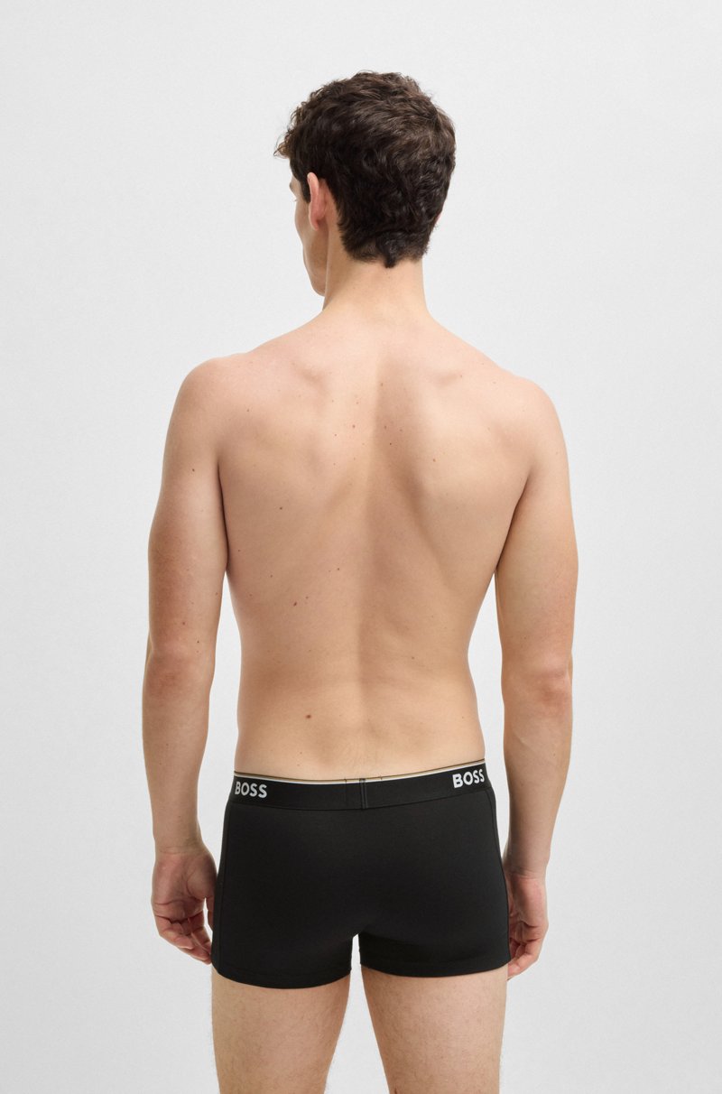 Hugo Boss Paquete de tres calzoncillos de algodón elástico con logo en la cinturilla Envío gratis