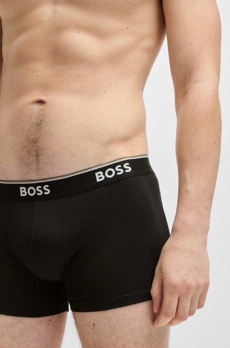 Hugo Boss Paquete de tres calzoncillos de algodón elástico con logo en la cinturilla Envío gratis