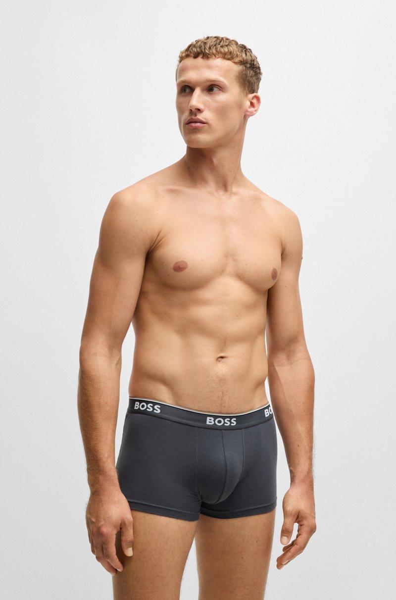 Hugo Boss Paquete de tres calzoncillos de algodón elástico con logo en la cinturilla Solo hoy
