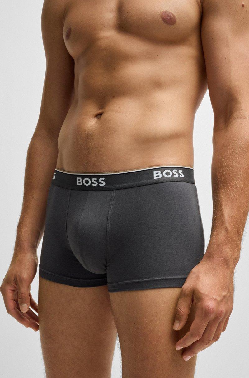 Hugo Boss Paquete de tres calzoncillos de algodón elástico con logo en la cinturilla Solo hoy