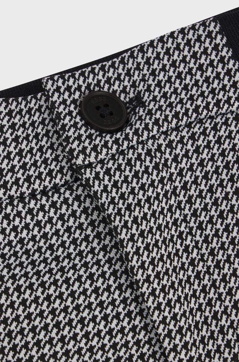 Hugo Boss Pantalones de chándal regular fit para niños con motivo de pata de gallo Rebajas de fábrica