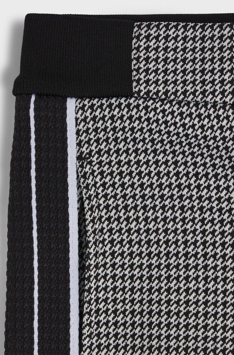 Hugo Boss Pantalones de chándal regular fit para niños con motivo de pata de gallo Rebajas de fábrica