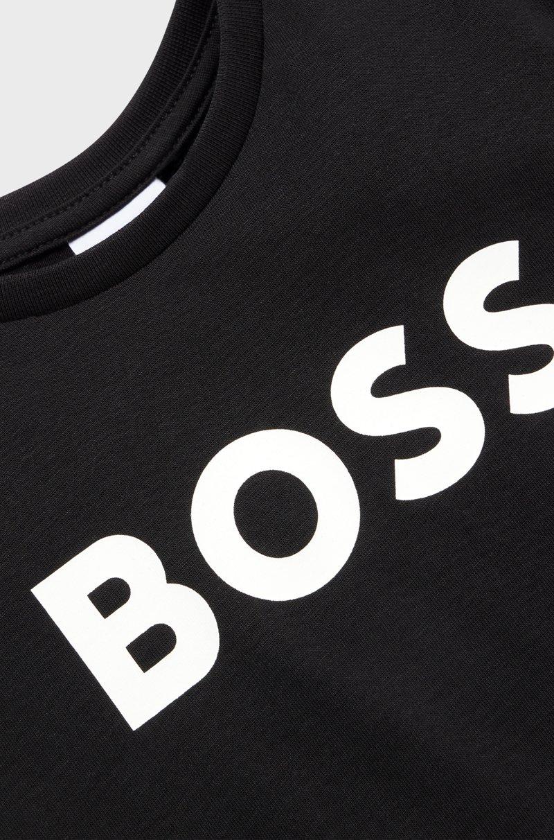 Hugo Boss Camiseta para niños en punto de algodón con logo en contraste Tienda