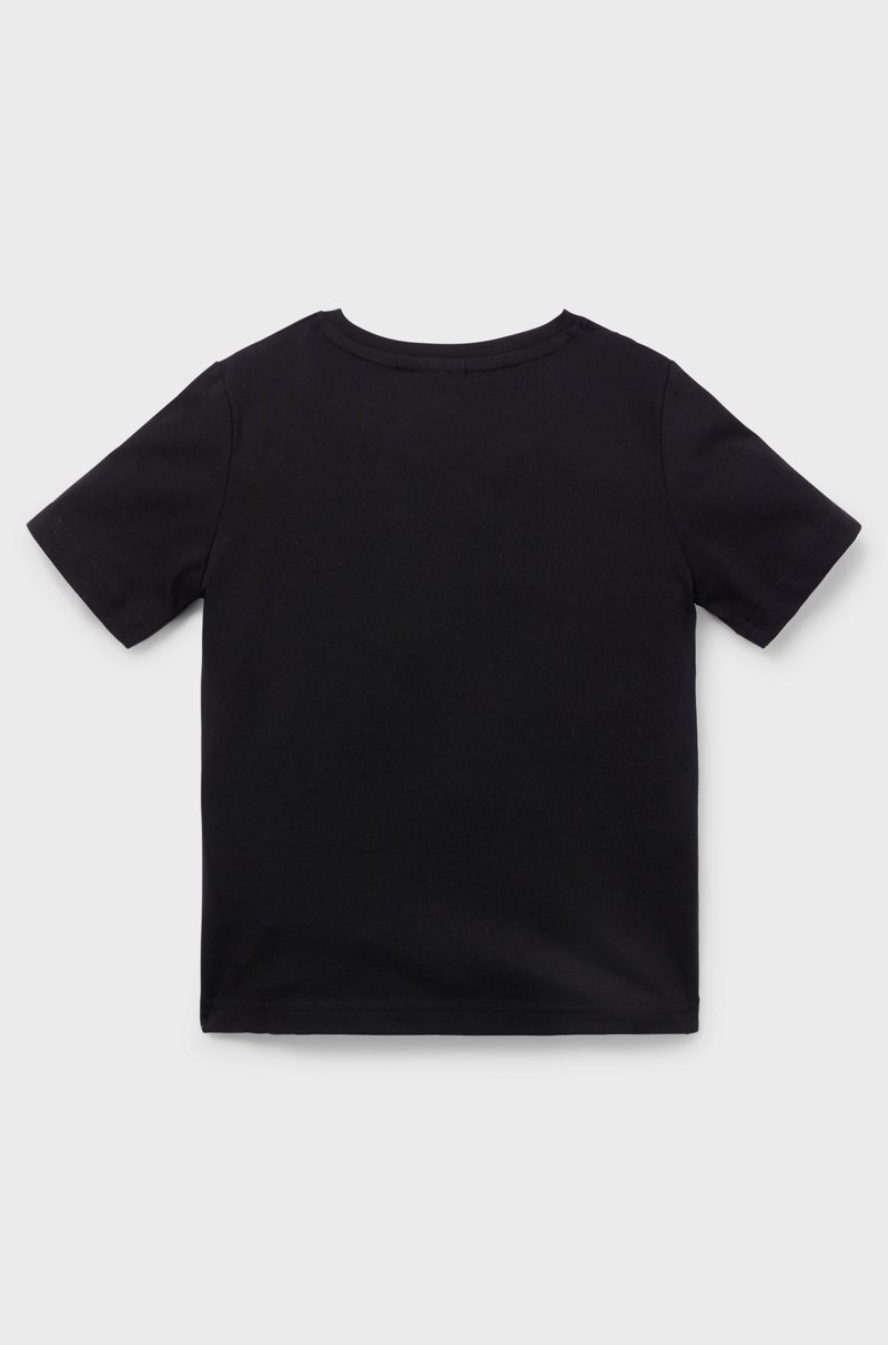 Hugo Boss Camiseta para niños en punto de algodón con logo en contraste Tienda