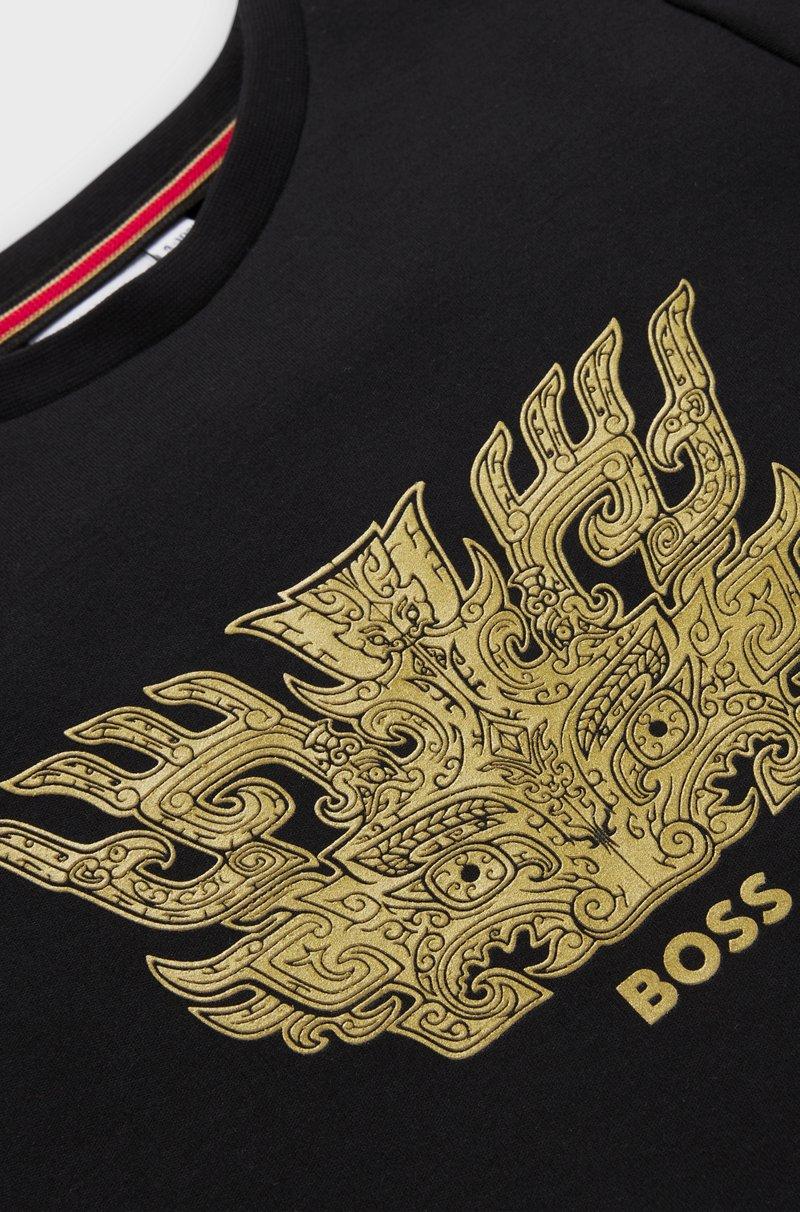 Hugo Boss Camiseta Taotie BOSS x Creation of the Gods de algodón Rebajas online