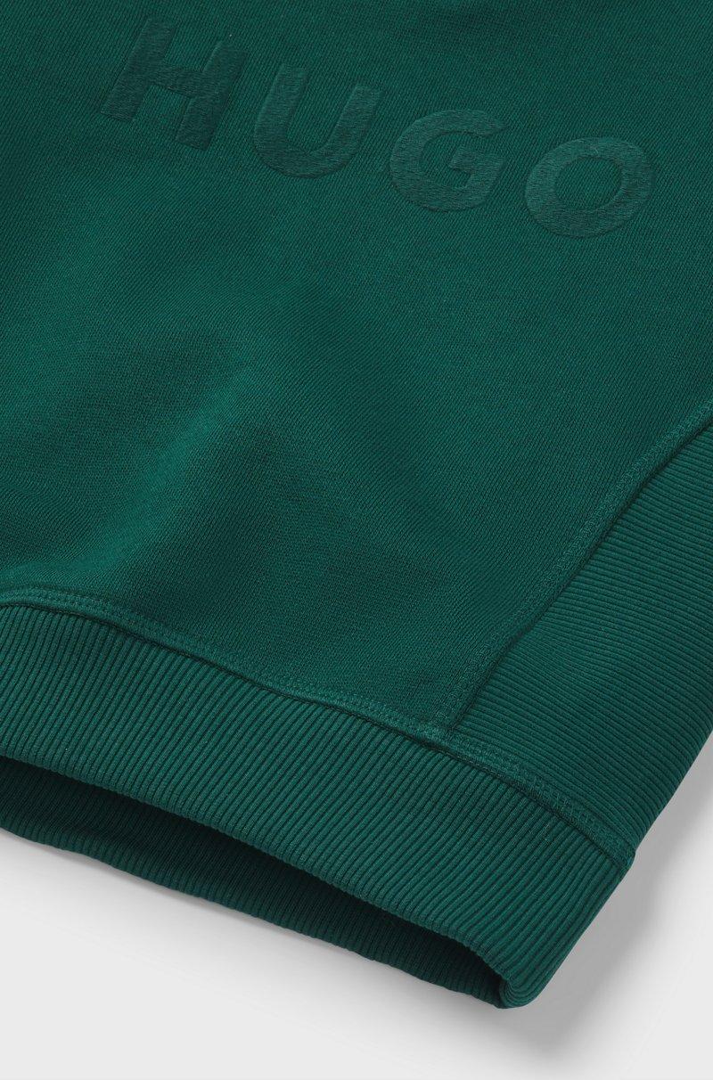 Hugo Boss Sudadera de algodón para niños con logo bordado Rebajas top