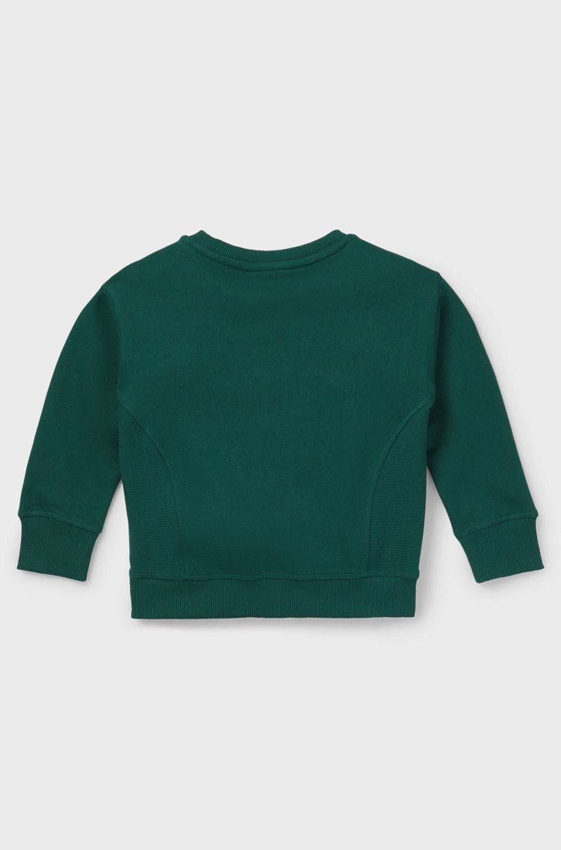 Hugo Boss Sudadera de algodón para niños con logo bordado Rebajas top