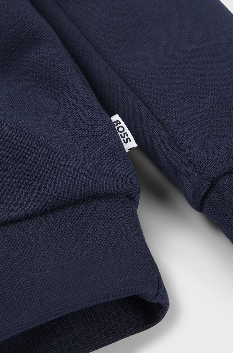 Hugo Boss Sudadera para niños en forro polar de algodón con logo estampado Envío gratis