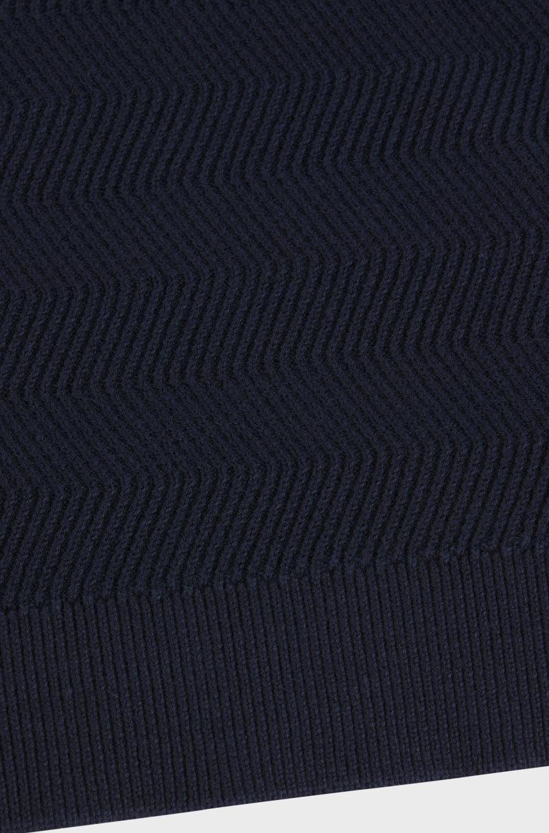 Hugo Boss Jersey de algodón para niños con dibujo de punto de jacquard Oferta especial