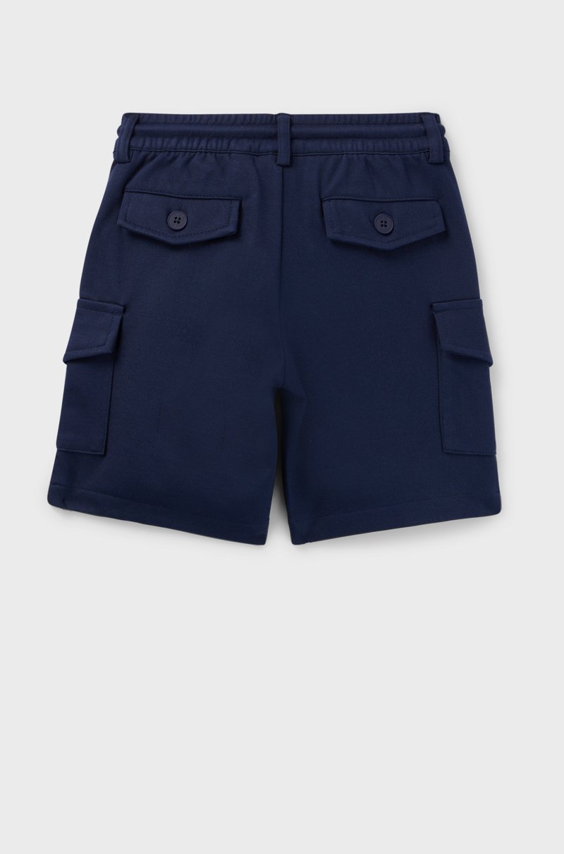 Hugo Boss Shorts cargo para niños en tejido elástico con cintura con cordón Últimos 3 días