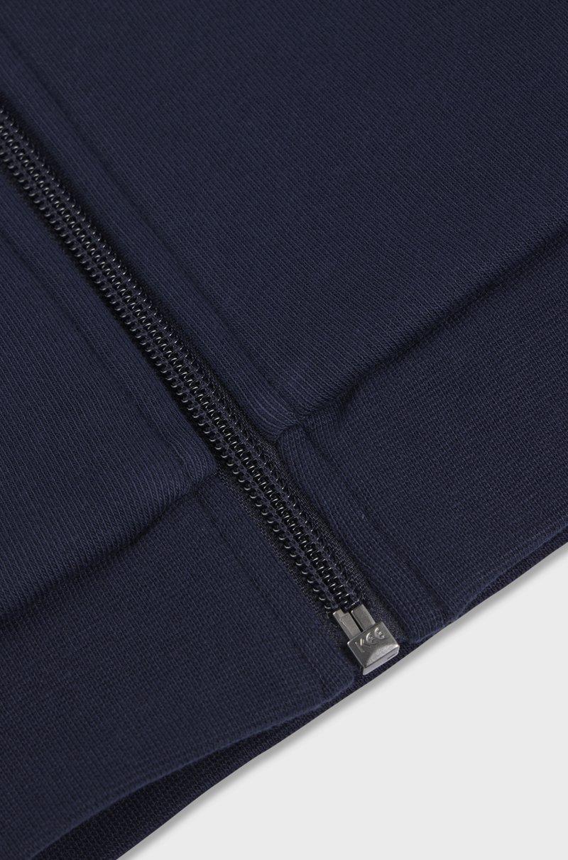 Hugo Boss Sudadera de forro polar para niños con capucha cremallera y logo estampado Últimos 2 días