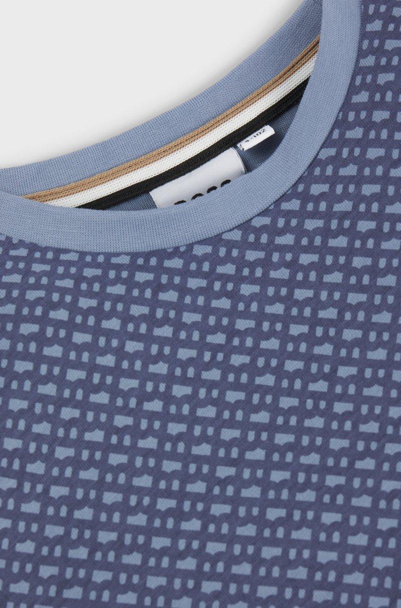 Hugo Boss Camiseta para niños en algodón con estampado de monogramas Último día