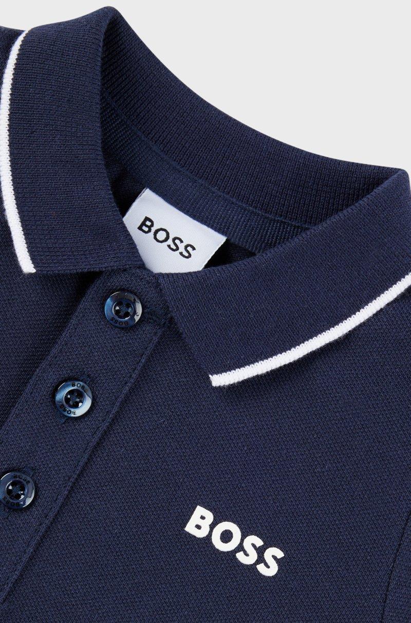 Hugo Boss Polo para niños de piqué de algodón con logo estampado Envío internacional gratuito