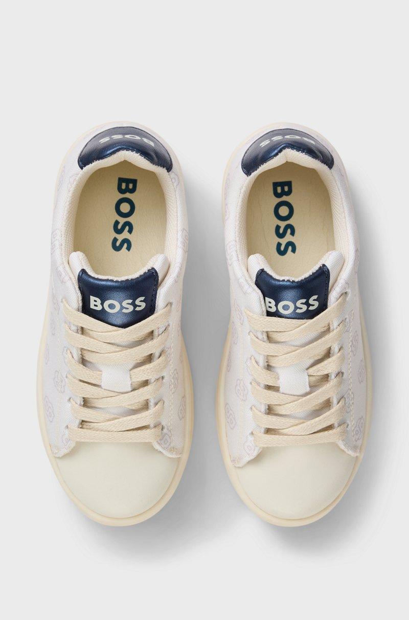 Hugo Boss Deportivas para niños con monograma y piel sintética Precios de Black Friday