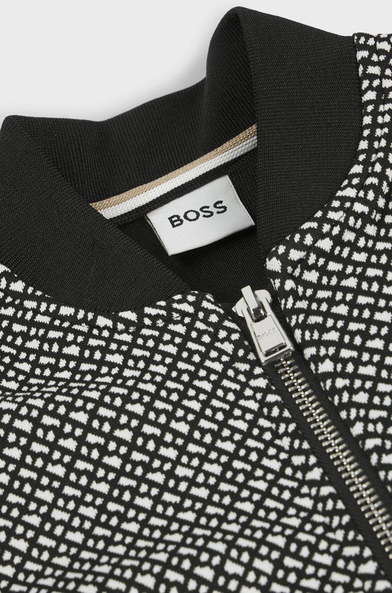 Hugo Boss Cárdigan para niños con cremallera y monograma en la parte delantera Libre de impuestos