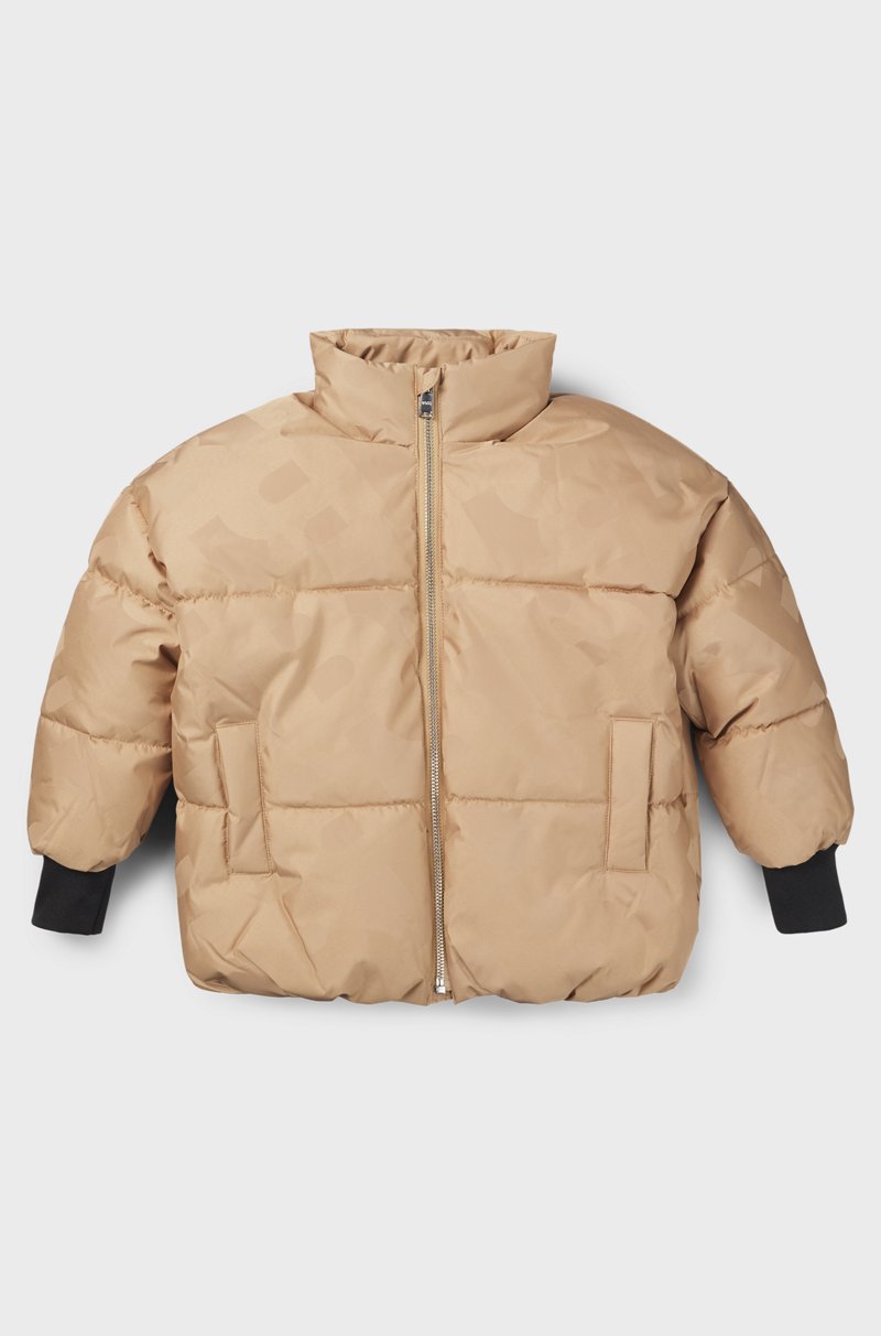 Hugo Boss Chaqueta acolchada para niños adornada con monogramas Descuentos del mes