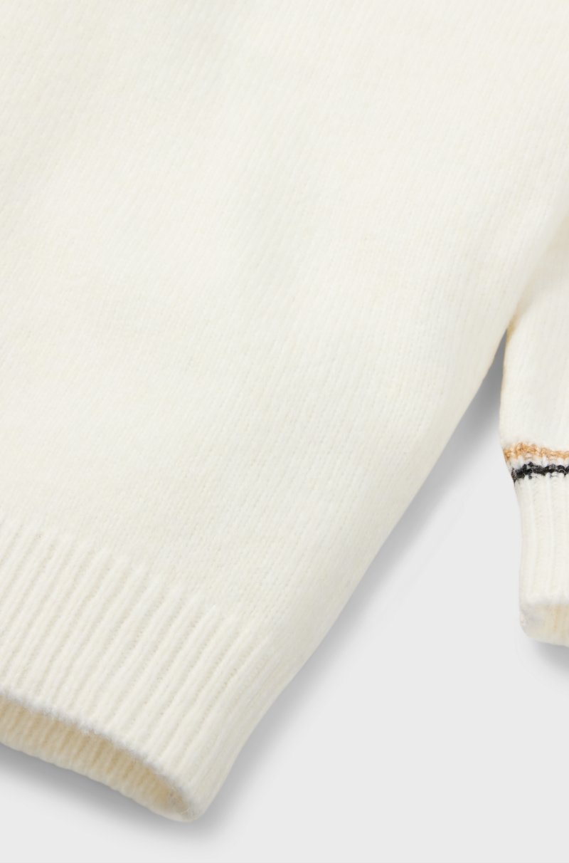 Hugo Boss Vestido de punto para niños con cuello vuelto y monograma Double B de estrás Oferta exclusiva
