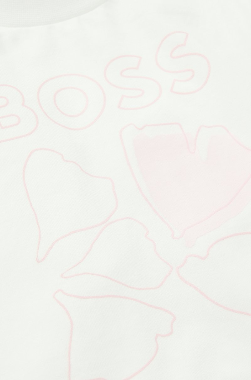Hugo Boss Camiseta para bebé en algodón elástico con logo de diseño Última moda
