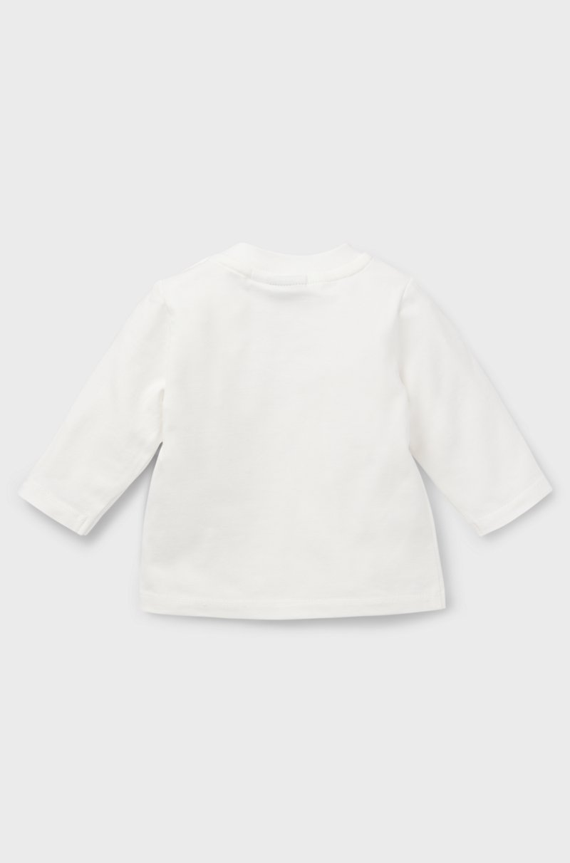 Hugo Boss Camiseta para bebé en algodón elástico con logo de diseño Última moda