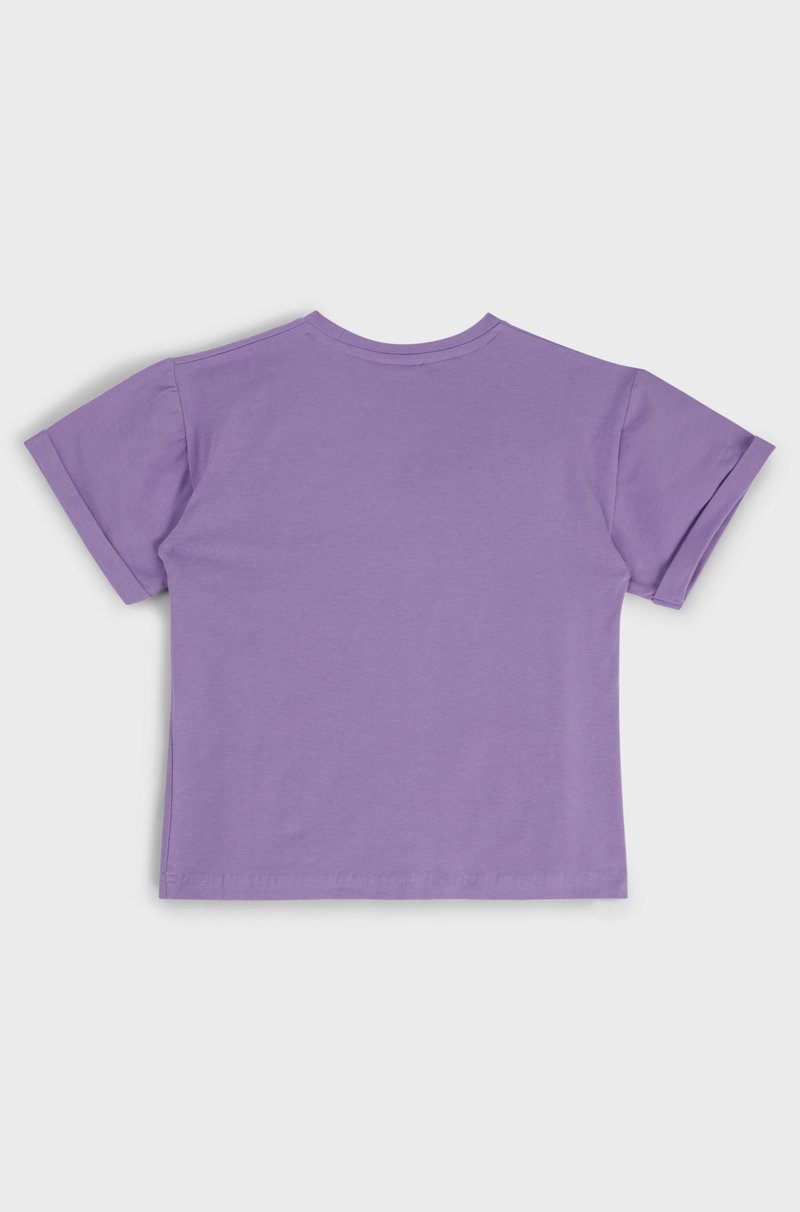 Hugo Boss Camiseta para niños en algodón elástico con logo de efecto metálico Descuento por venta flash