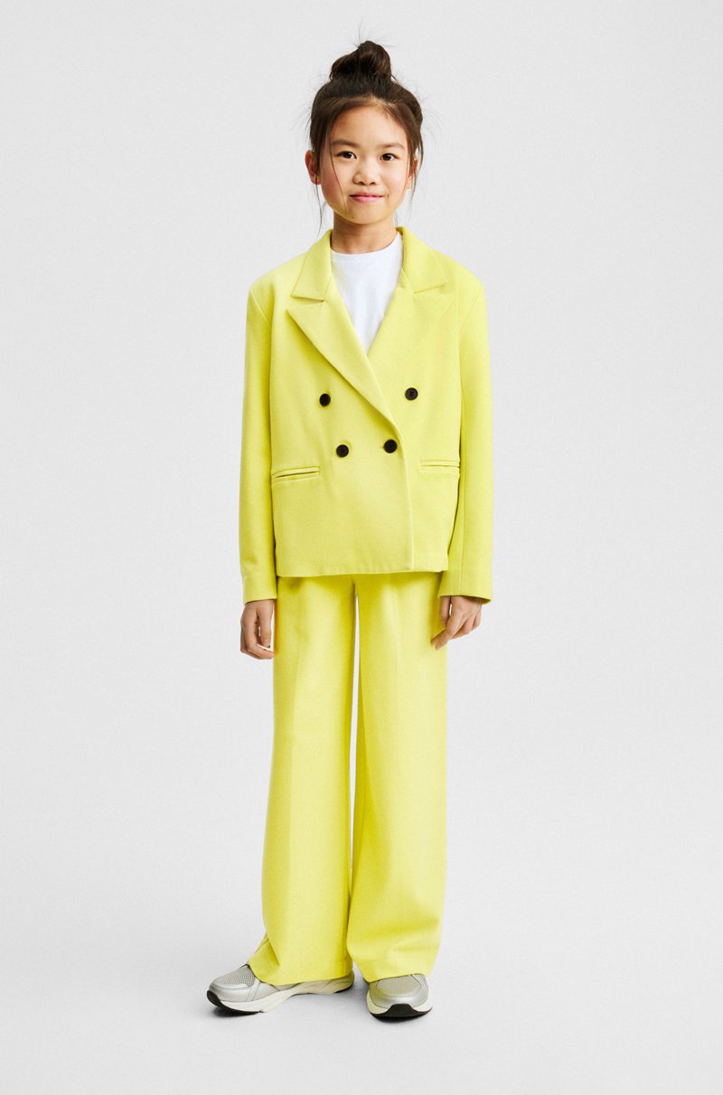 Hugo Boss Chaqueta cruzada en tejido elástico para niños Ofertas de temporada