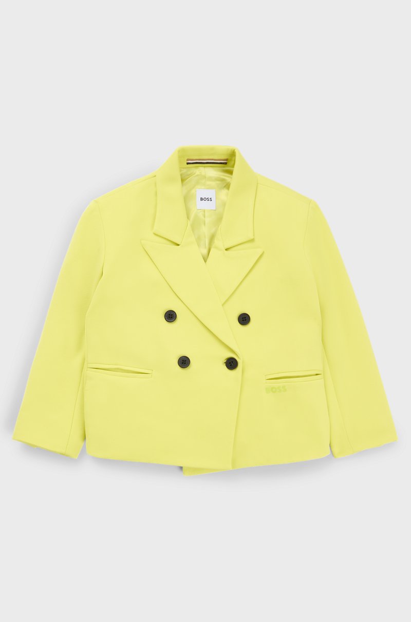 Hugo Boss Chaqueta cruzada en tejido elástico para niños Ofertas de temporada